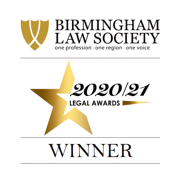 Birmingham Law Society Winner Regional Law Firm of the Year 2020/21