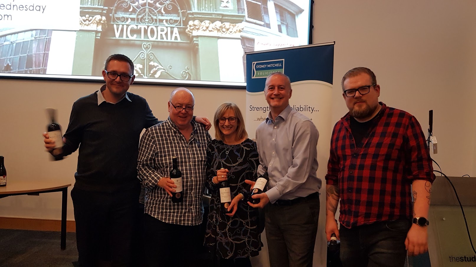 best Team Name winners - Brewin Dolphin - Sydney Mitchell charity Quiz 2019