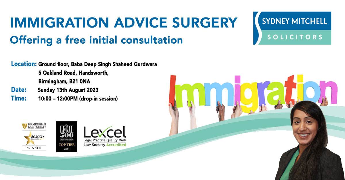 Business Immigration Clinic - 13th August 2023 - at Baba Deep Singh Shaheed Gurdwara