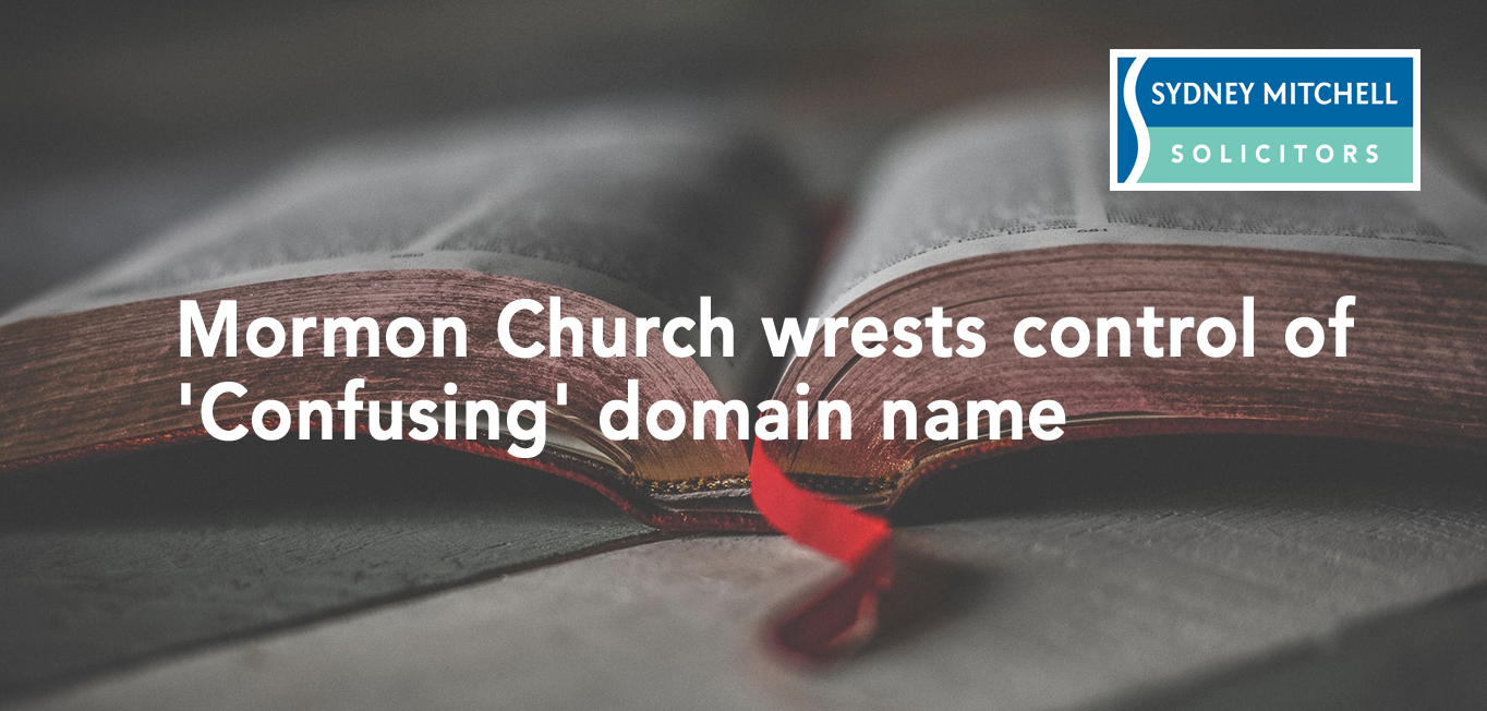 Mormon church wrests control, trademark domain dispute